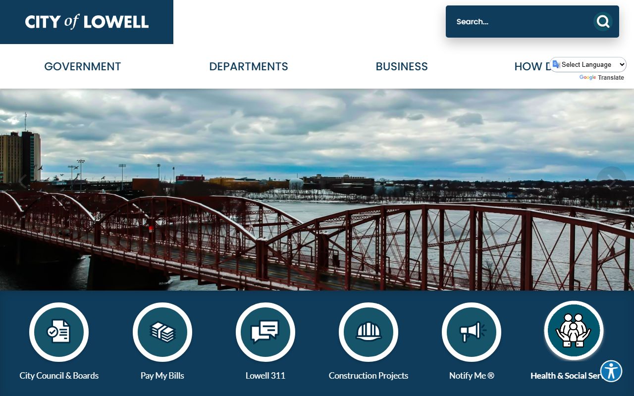 Lowell city website portal for Lowell public records