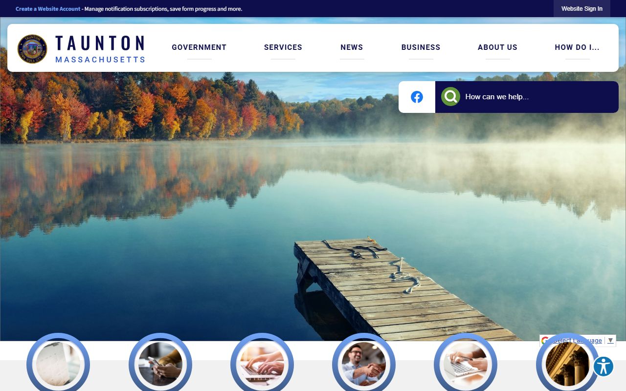 Taunton city website portal for Taunton public records
